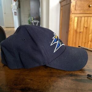 Midnight Blue Wolf Pack Battle Born Cap with Embroidery